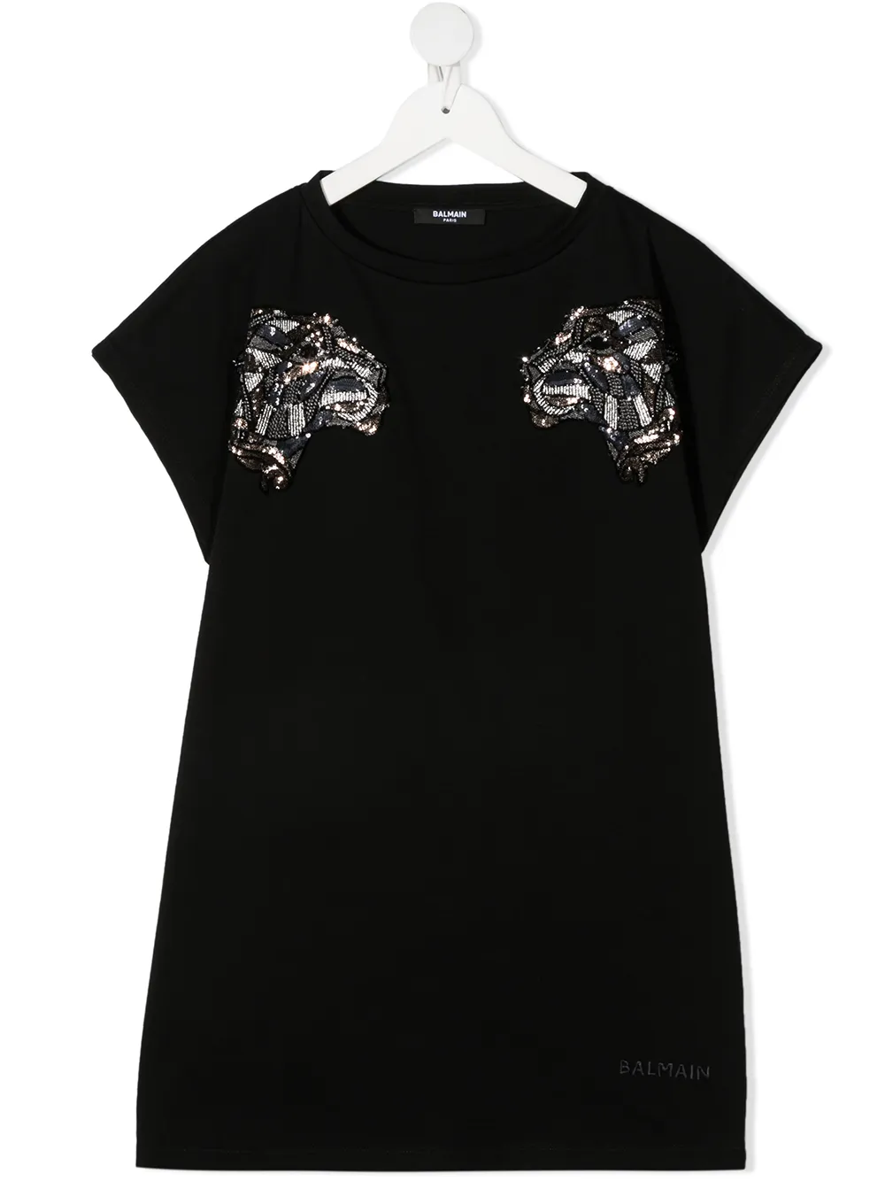 фото Balmain kids футболка с пайетками
