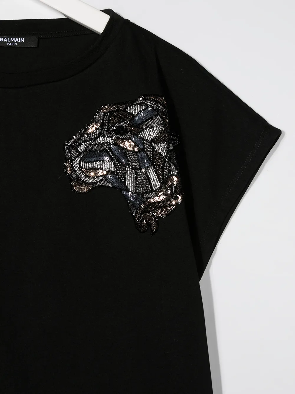 фото Balmain kids футболка с пайетками