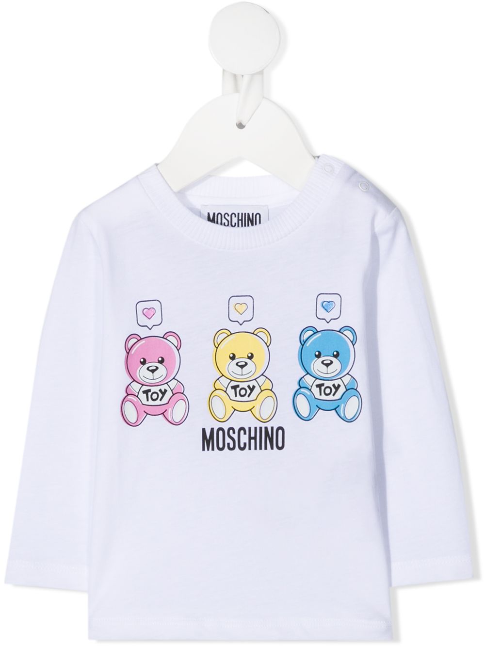 фото Moschino kids толстовка с принтом teddy bear