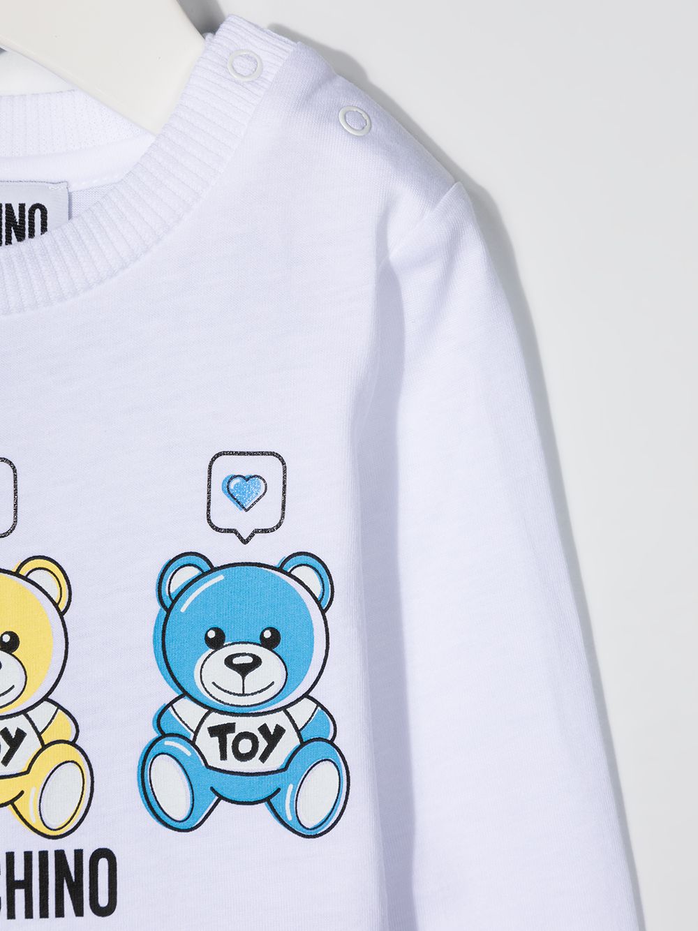 фото Moschino kids толстовка с принтом teddy bear