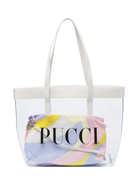 Emilio Pucci Junior شنطة عملية بطبعة شعار الماركة