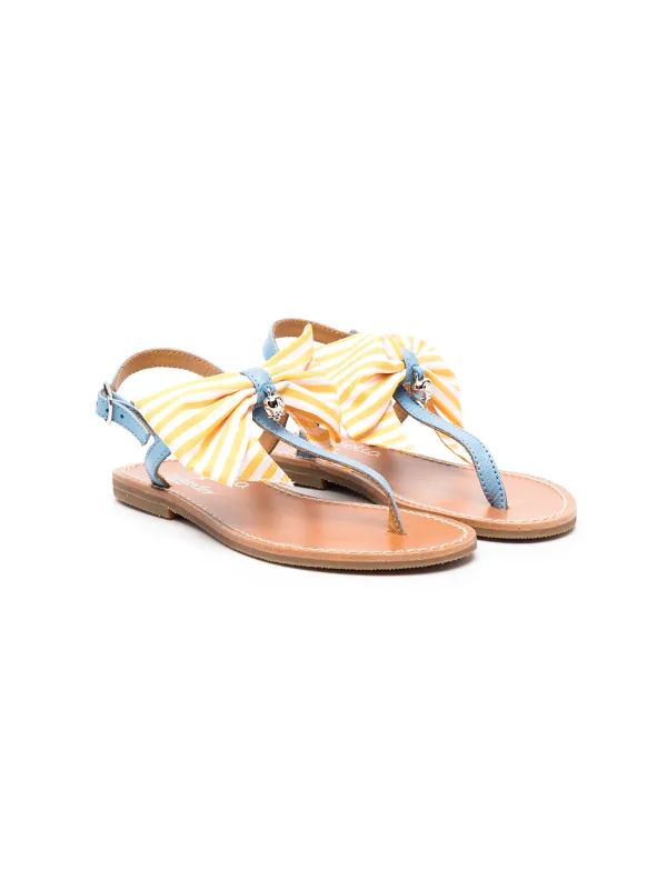 bow flip flop sandals
