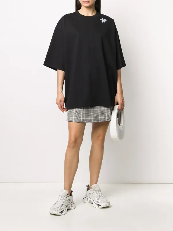 We11done logo-print Oversized T-shirt | Black | FARFETCH