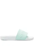 Givenchy logo-embossed slides - White