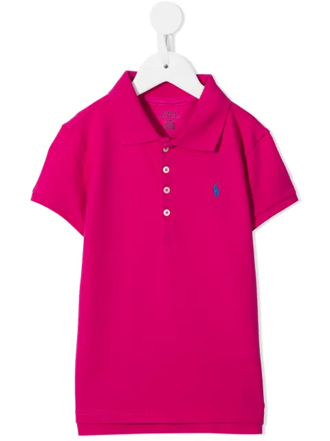 Ralph Lauren Kids قميص بولو مطرز بشعار الماركة