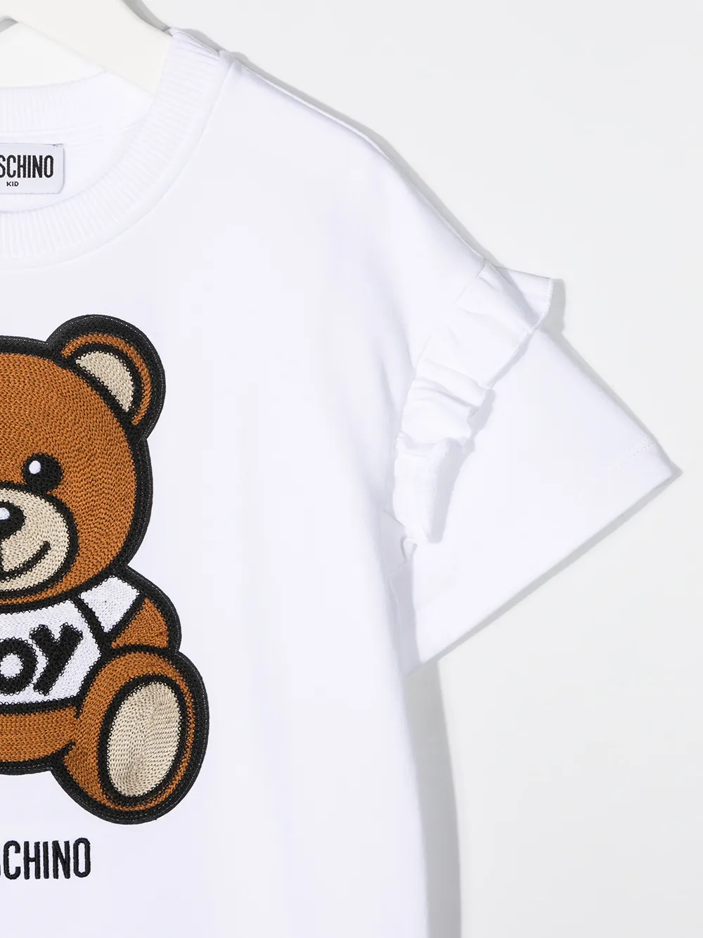 фото Moschino kids платье-джемпер с принтом teddy bear