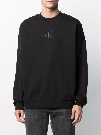 logo-print long-sleeved sweater展示图