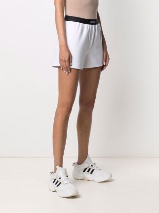 high-waisted logo-waistband shorts展示图