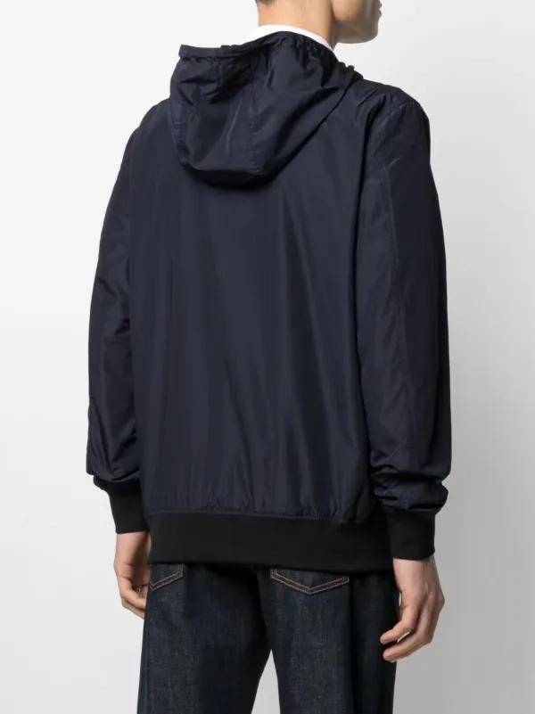 zip front hooded jacket