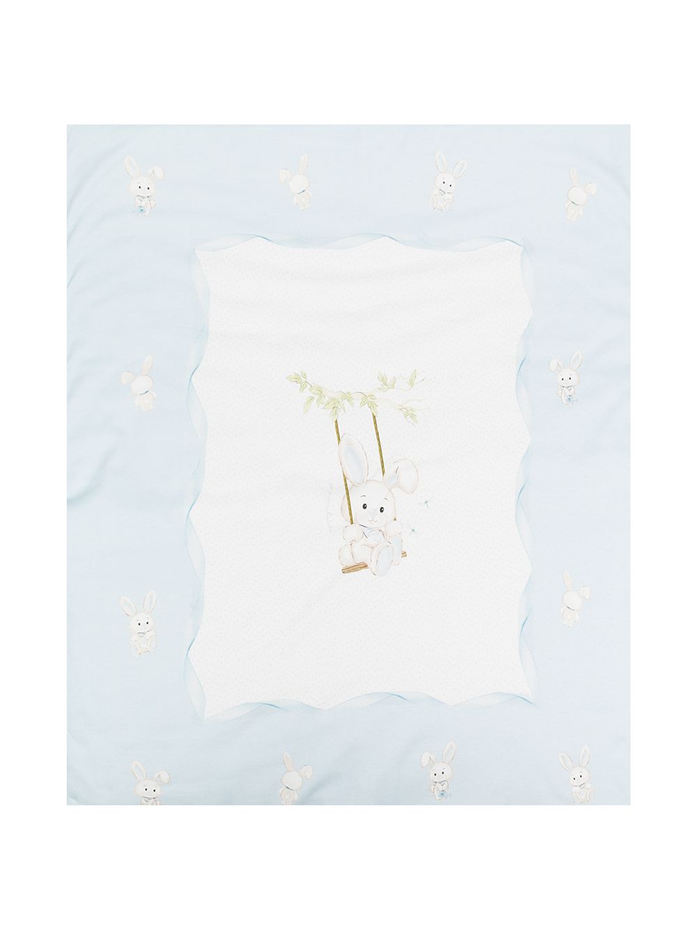 фото Monnalisa rabbit-print cotton blanket