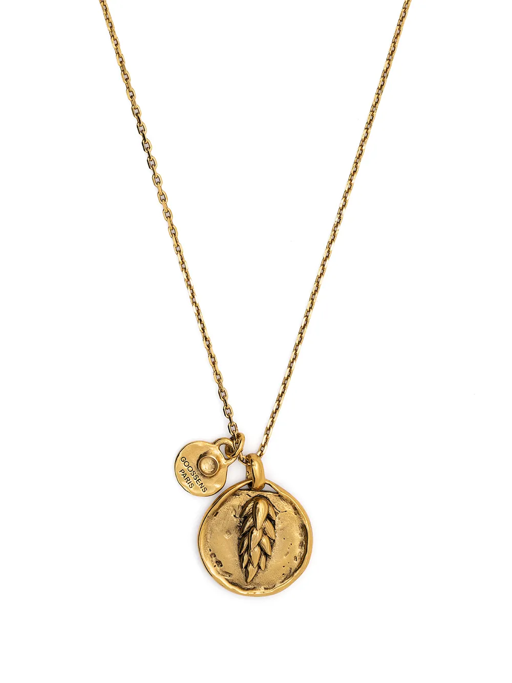 

Goossens Talisman wheat medallion necklace - Gold