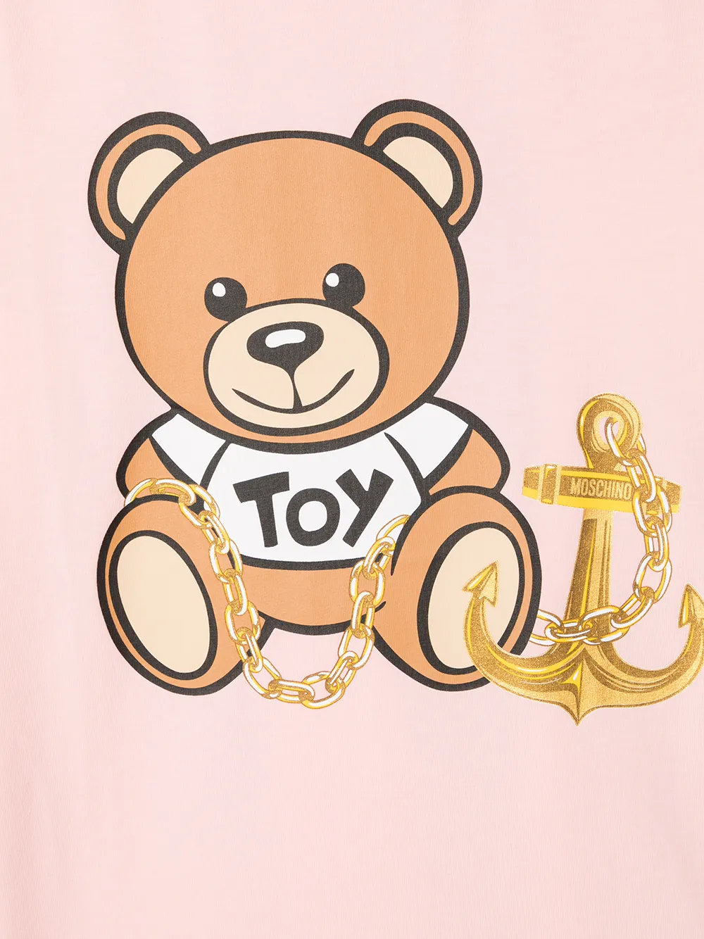 фото Moschino kids футболка с принтом toy bear