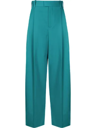 Shop Bottega Veneta high-waisted wide 