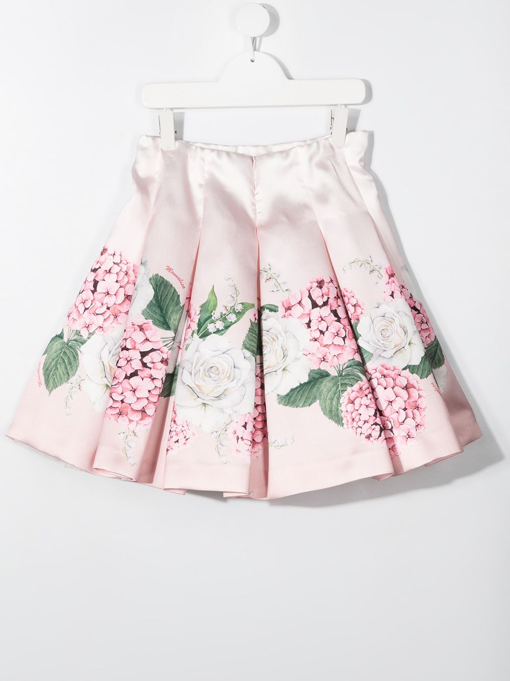 фото Monnalisa floral print knife-pleat skirt