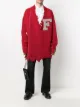 Image 2 of Raf Simons F-patch distressed oversized jumper