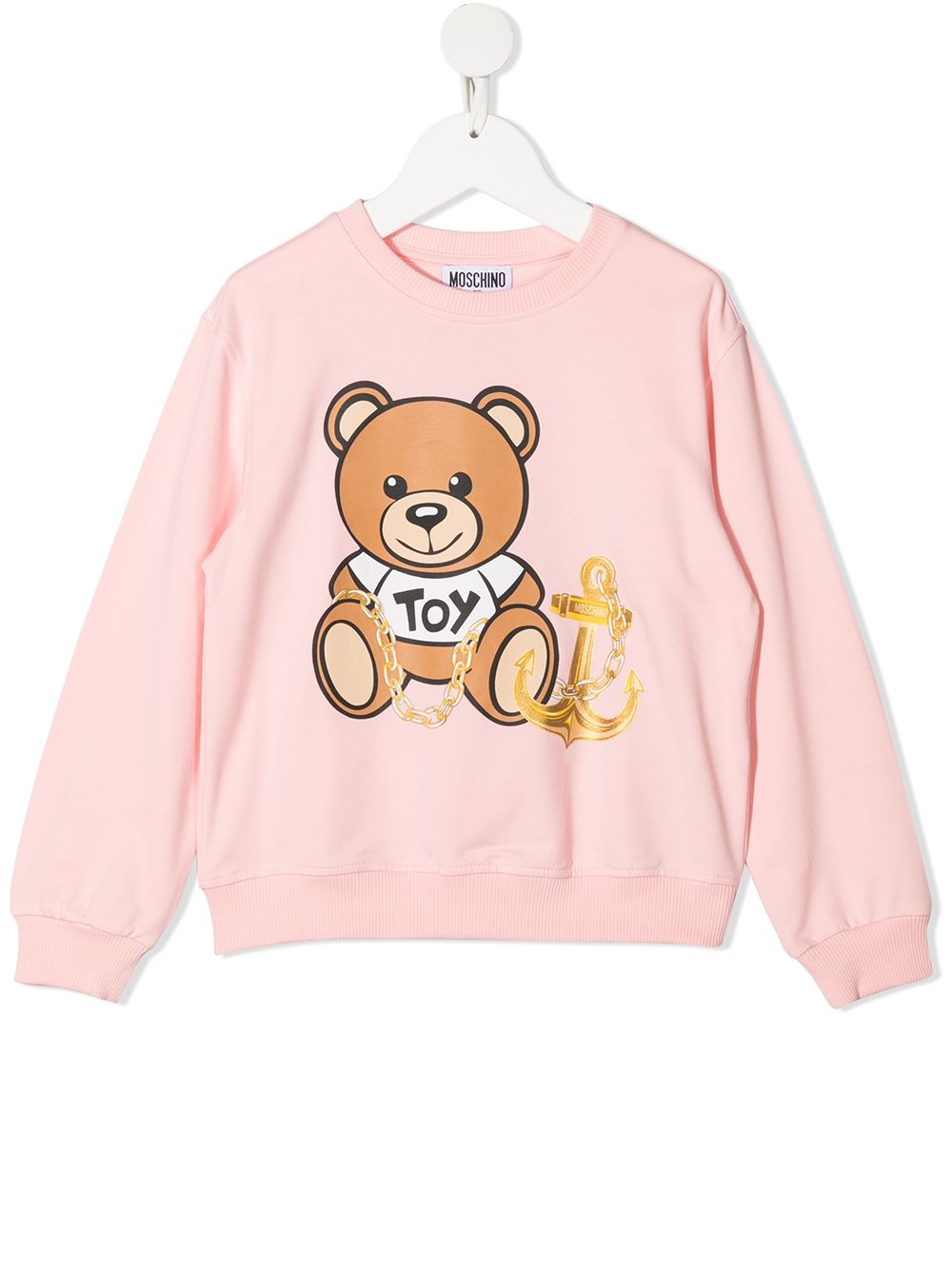 фото Moschino kids толстовка с длинными рукавами и принтом