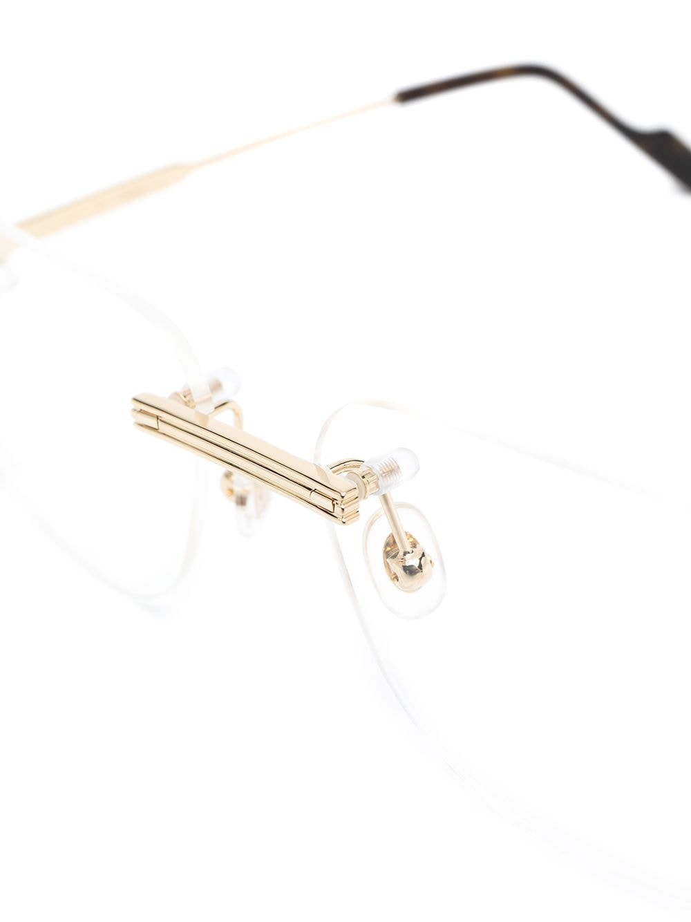 Cartier Eyewear Rimless pilot-frame Glasses - Farfetch