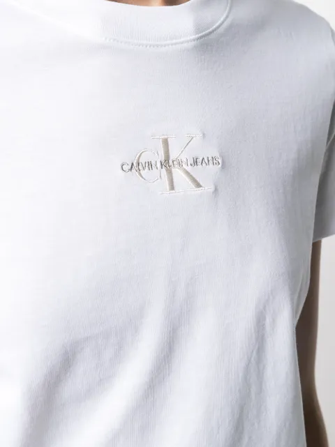 logo-embroidered organic cotton t-shirt 