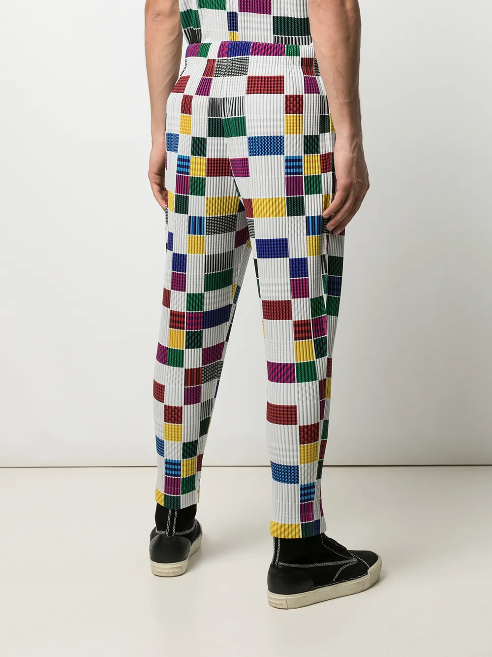 фото Homme plissé issey miyake брюки в клетку house check