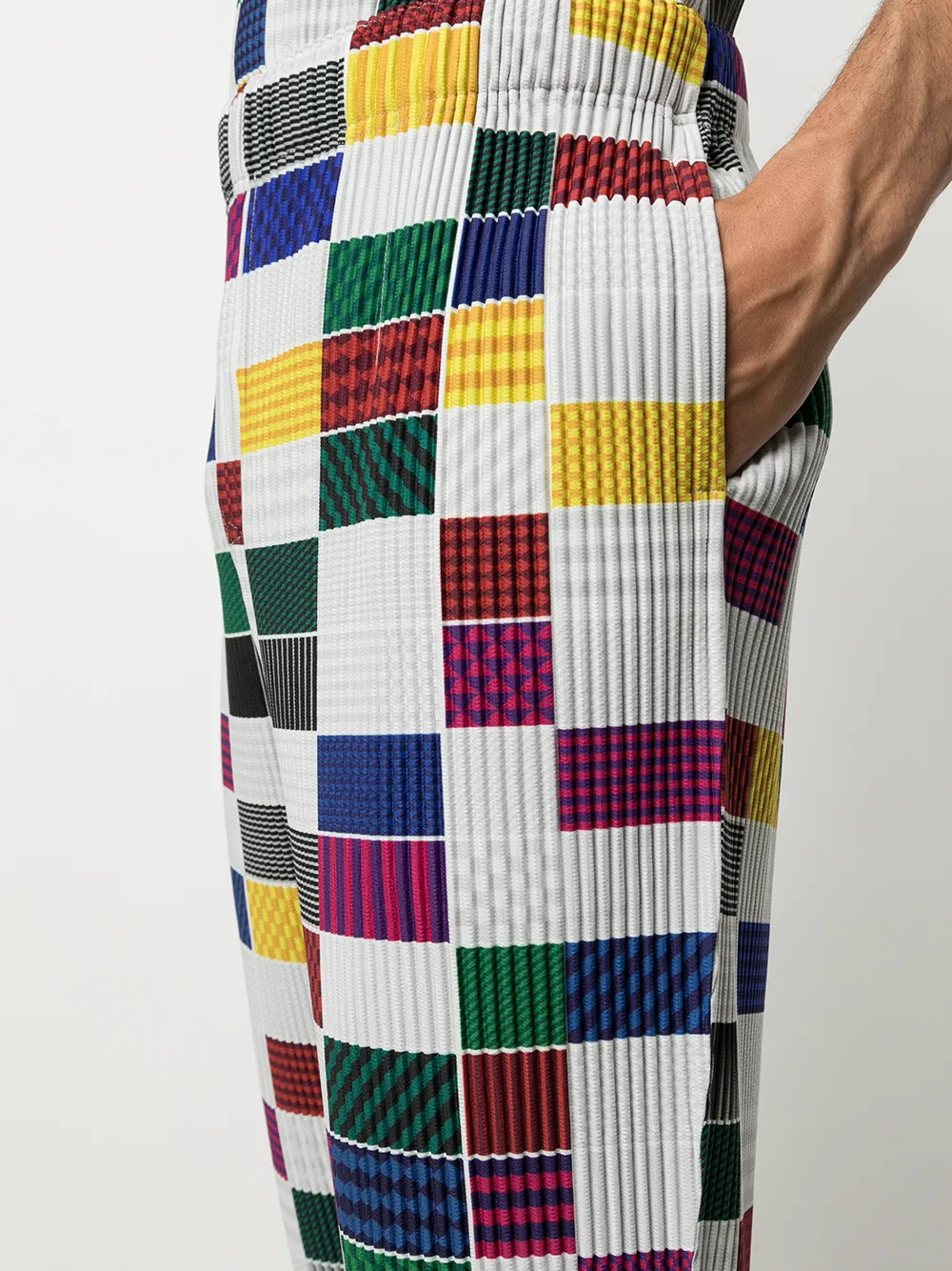 фото Homme plissé issey miyake брюки в клетку house check