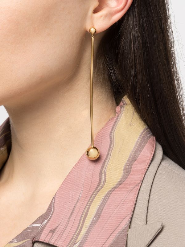 Maria Black Orbit Shoulder Duster Earrings - Farfetch