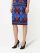 Burberry argyle wool skirt