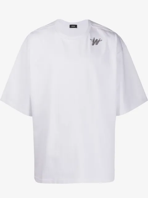 We11done logo-print oversized T-shirt