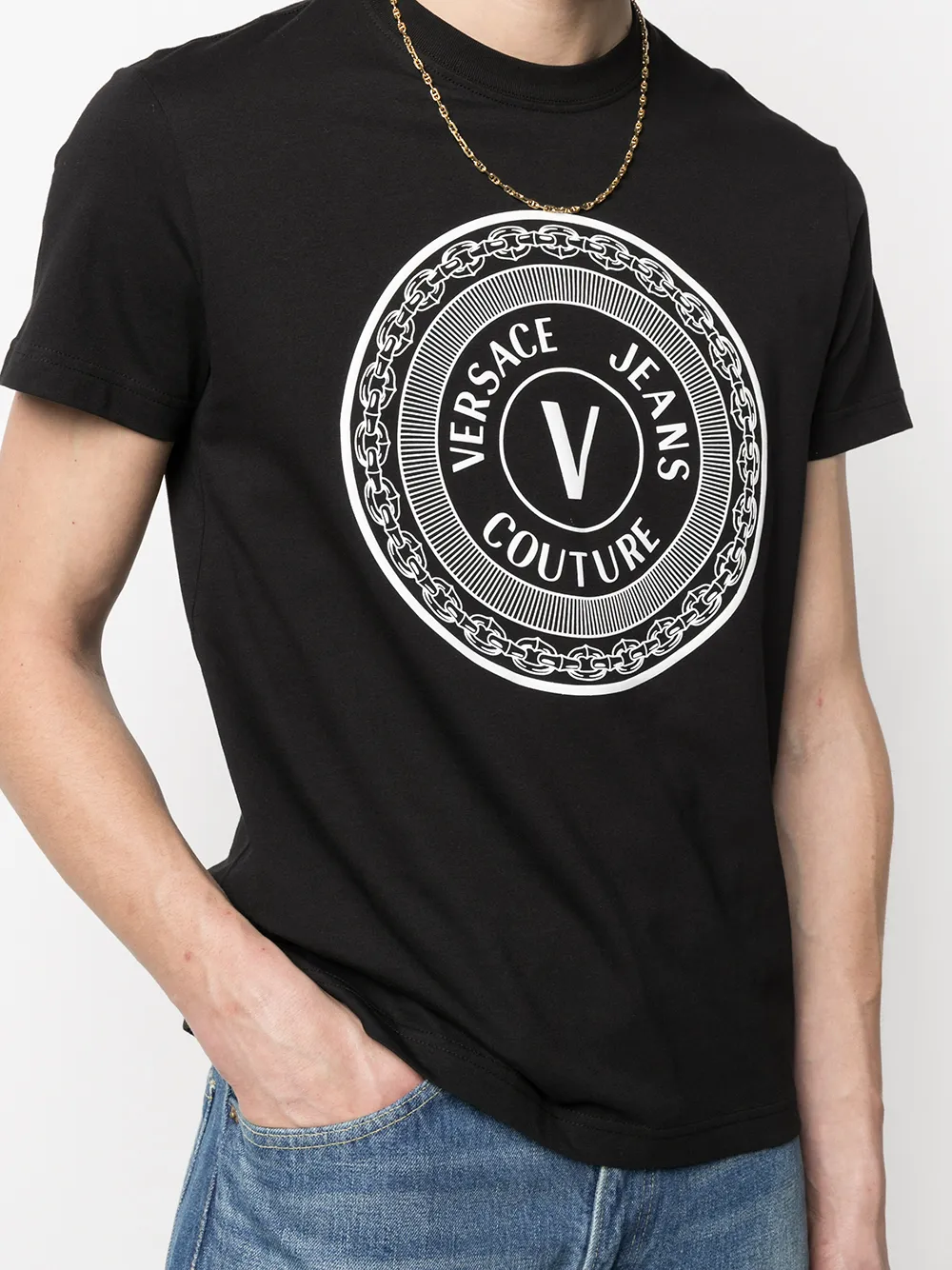 фото Versace jeans couture футболка с логотипом