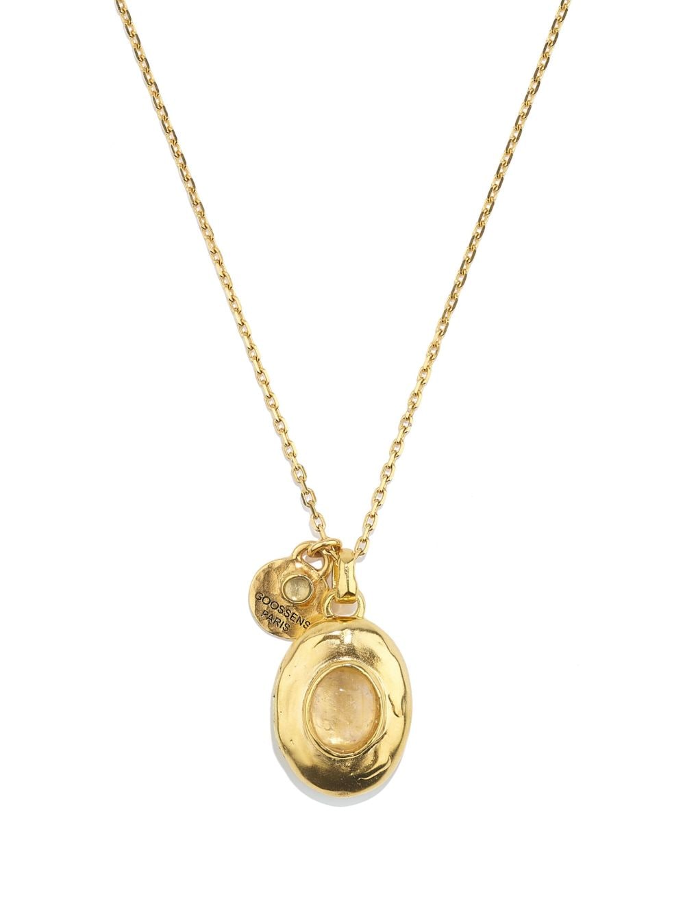 Shop Goossens Secret Locket Pendant Necklace In Crn