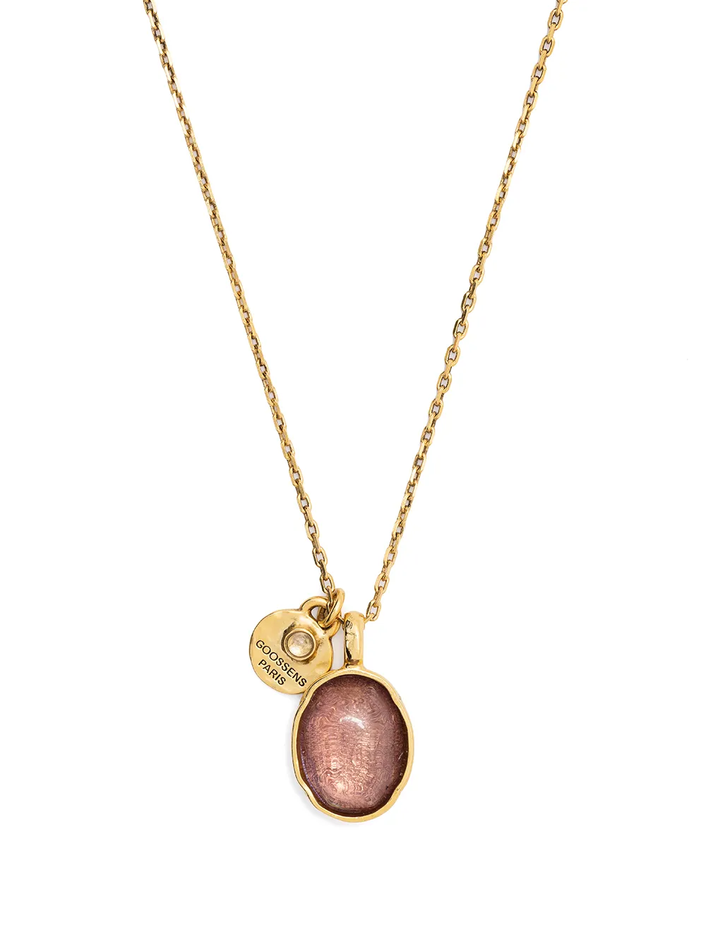 

Goossens Talisman cabochon necklace - Gold