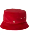 Maison Michel Chinese New Year logo-plaque bucket hat - Red