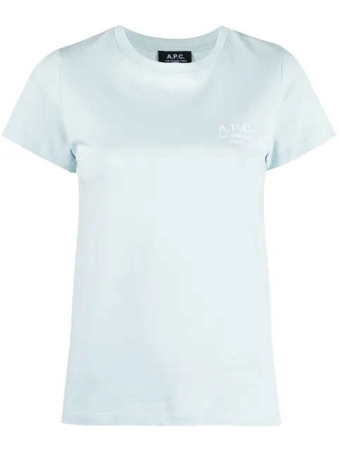 A.P.C. Denise T-shirt i bomuld med broderet logo