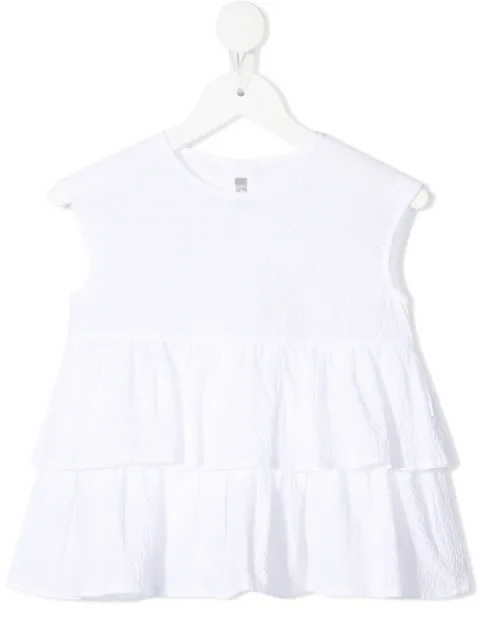 Il Gufo ruffle-trim sleeveless blouse 