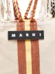 Marni Market striped hammock tote bag