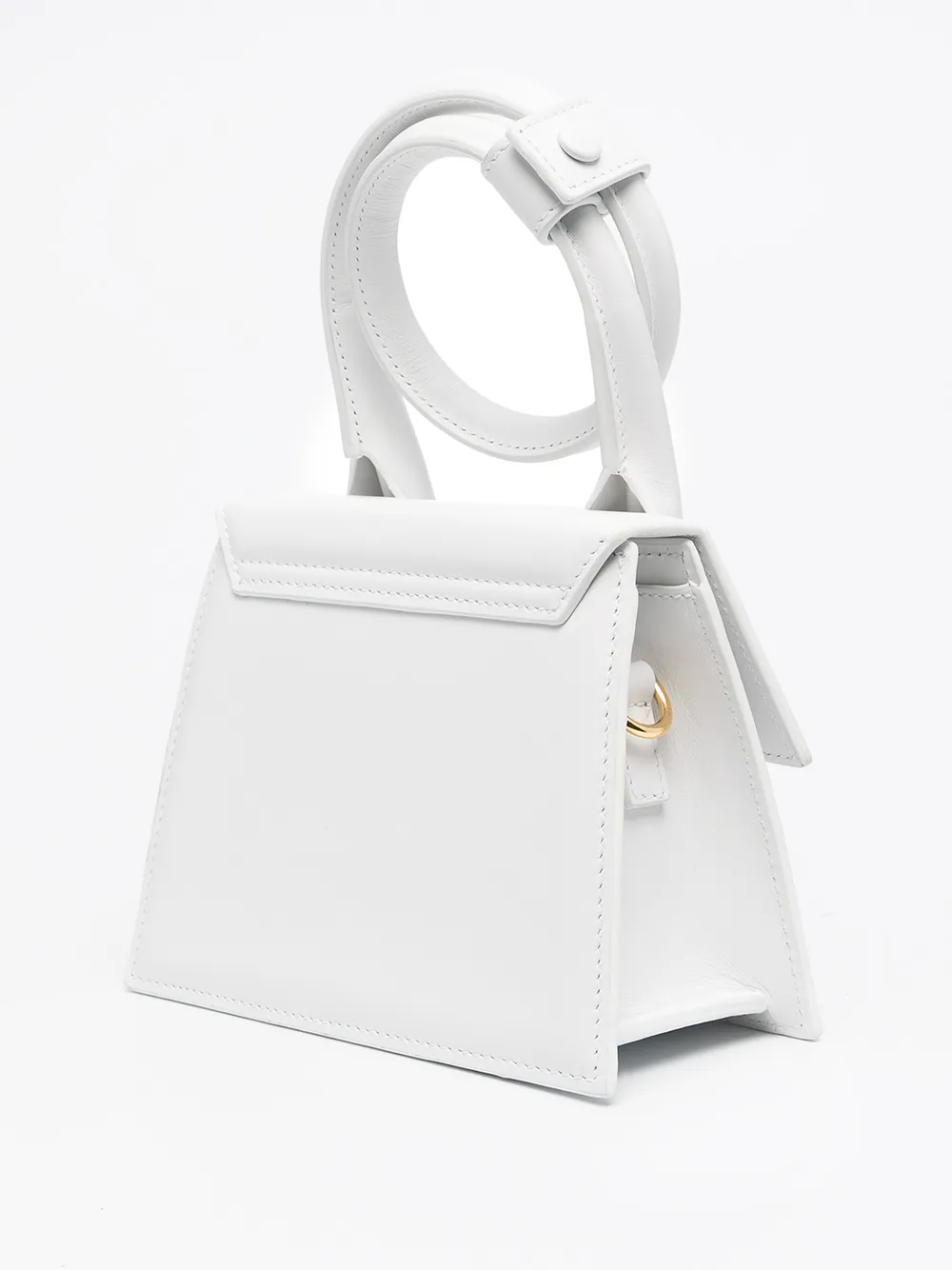 Shop Jacquemus Le Chiquito Noeud Tote Bag In White