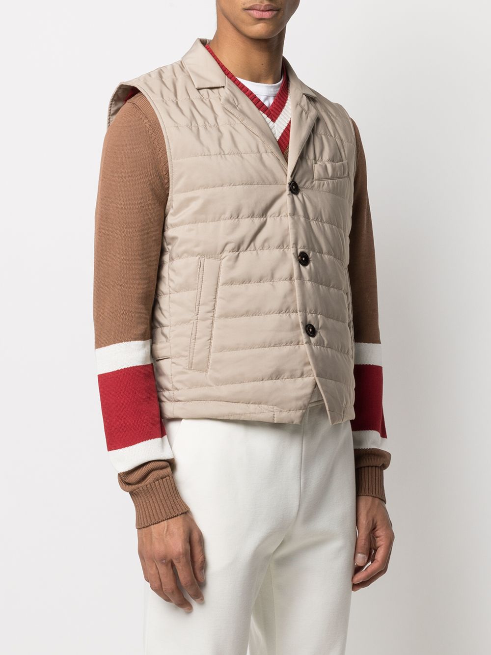 фото Eleventy padded button gilet