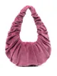 Image 1 of Nanushka Anja ruched velvet shoulder bag