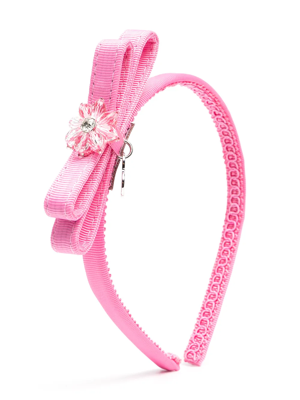 

Monnalisa grosgrain bow head band - Pink