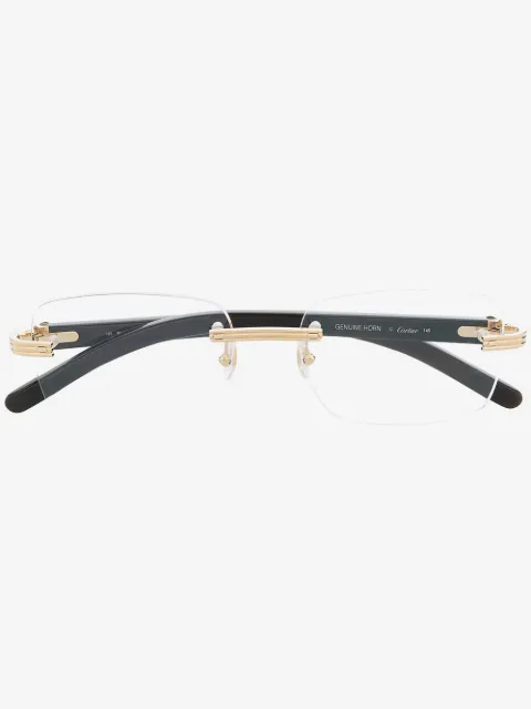 Cartier Eyewear rimless square-frame glasses