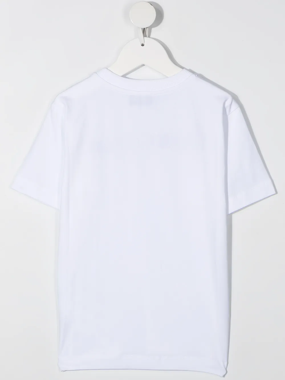 фото Moschino kids футболка с вышитым логотипом