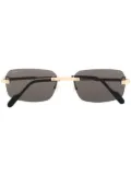 Cartier Eyewear square-frame tinted-lenses sunglasses - Gold