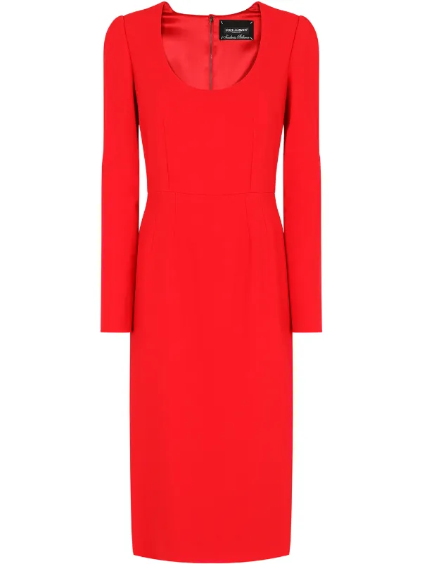 Vestido dolce sale gabbana vermelho