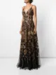 Marchesa Notte Vestido de festa com aplicação de contas