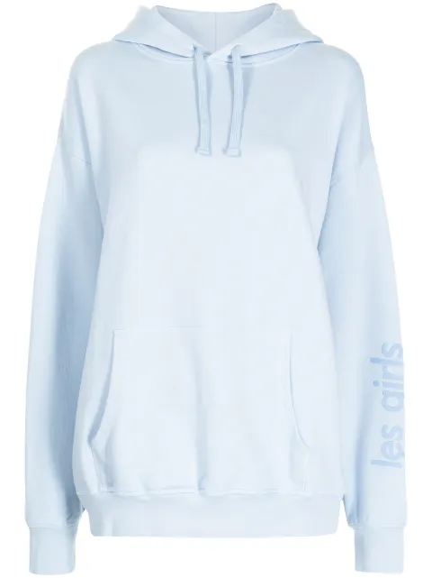 Les Girls Les Boys logo-print cotton hoodie 