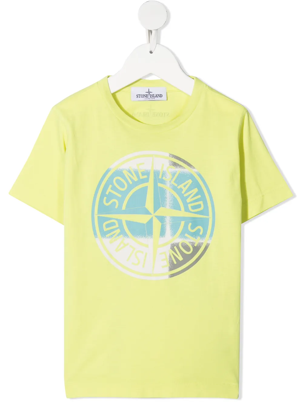 

Stone Island Junior playera con logo estampado - Amarillo