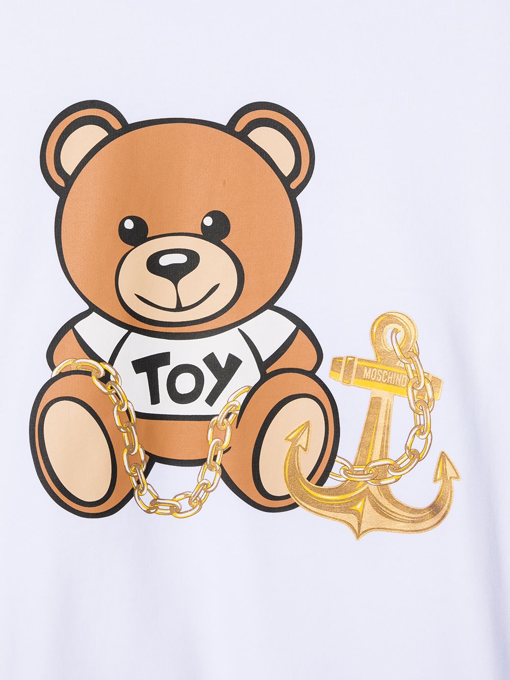 фото Moschino kids толстовка toy bear anchor