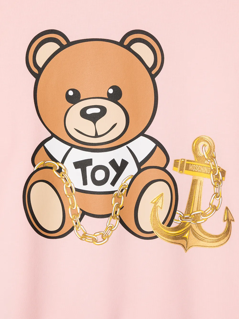 фото Moschino kids толстовка toy bear anchor