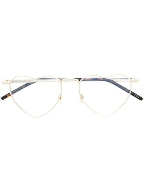 Saint Laurent Eyewear lentes con armazón en forma de corazón