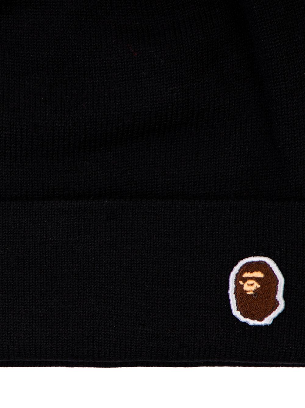 фото A bathing ape® шапка бини ape head one point knit