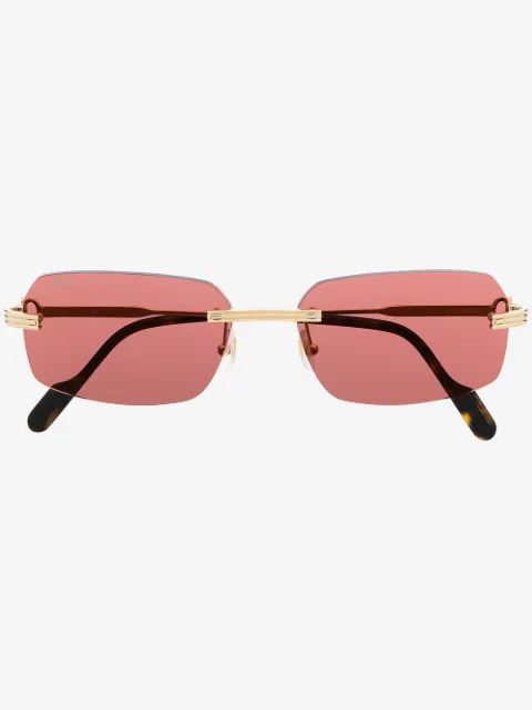 Cartier Eyewear rimless square-frame sunglasses